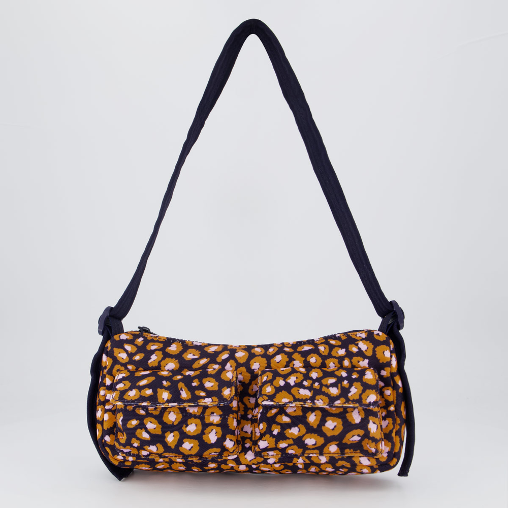 Bolsa Farm Baguete Leopard Pop Laranja Bolsa Farm Baguete Leopard Pop Laranja