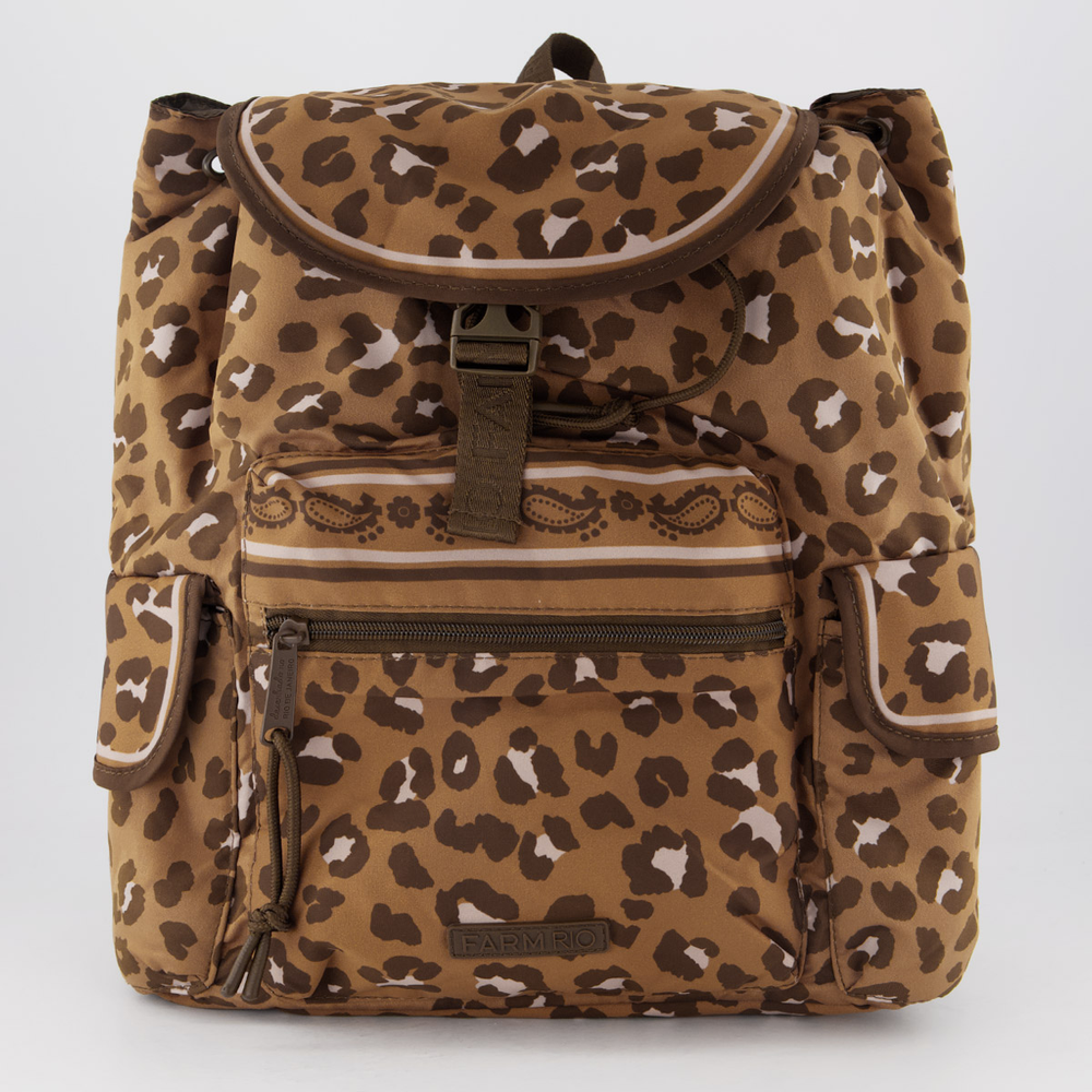 Bolsa Farm Pipoca Onca Bandana Marrom Bolsa Farm Pipoca Onca Bandana Marrom