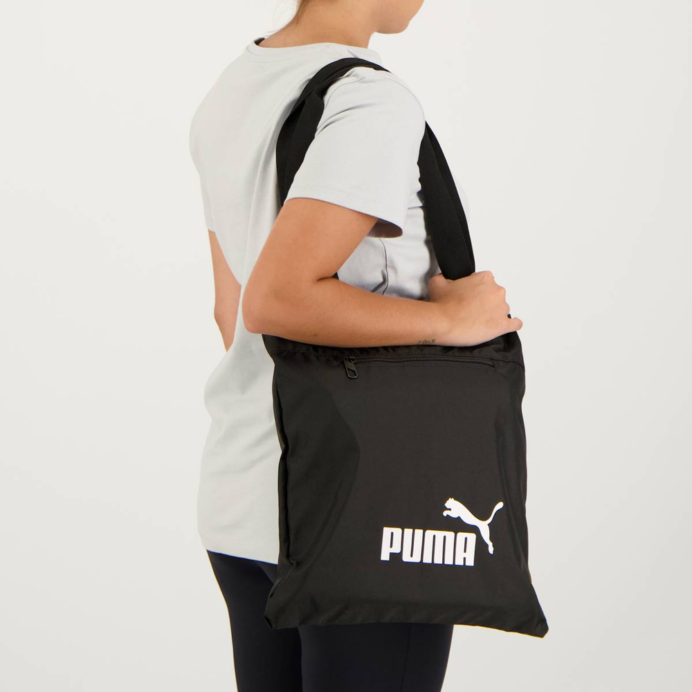 Bolsa Puma Phase Shopper Preta e Branca Bolsa Puma Phase Shopper Preta e Branca