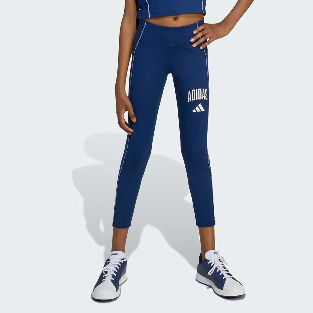 Calça Adidas Optime Collegiate TR Essentials Juvenil Azul Calça Adidas Optime Collegiate TR Essentials Juvenil Azul