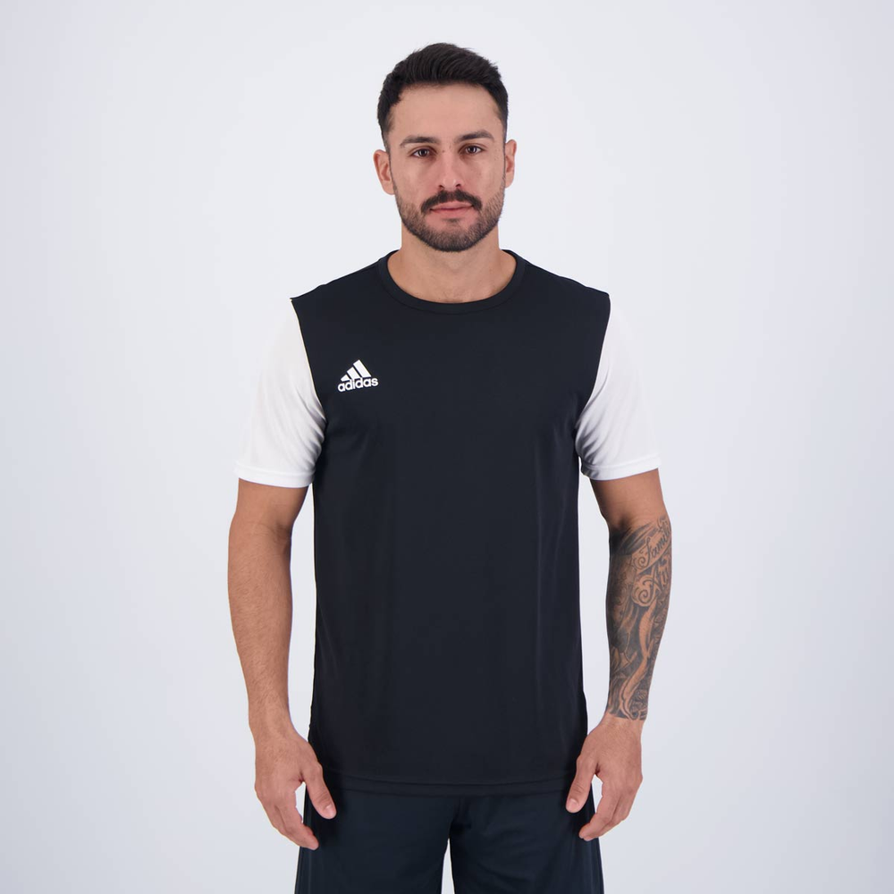 Camisa Adidas Estro 19 Preta e Branca