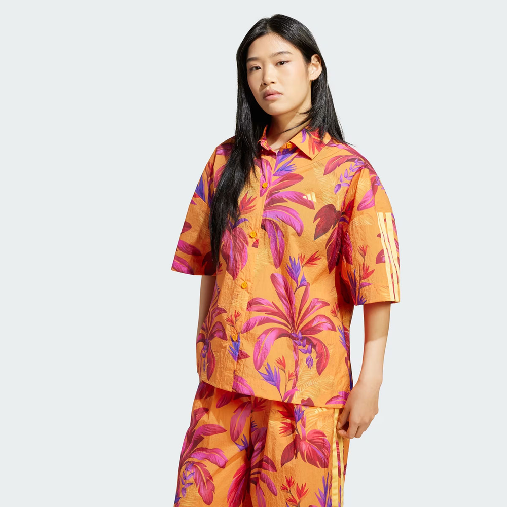 Camisa Adidas Farm Premium Feminina Laranja Camisa Adidas Farm Premium Feminina Laranja