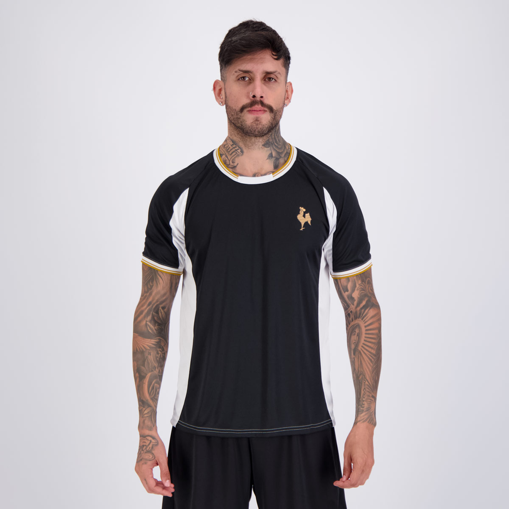 Camisa Atlético Mineiro Dry Preta e Branca Camisa Atlético Mineiro Dry Preta e Branca