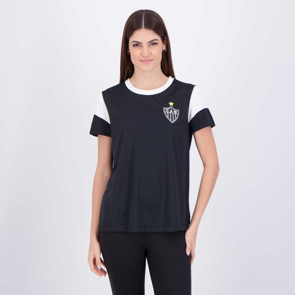 Camisa Atlético Mineiro Estremecer Feminina Preta Camisa Atlético Mineiro Estremecer Feminina Preta