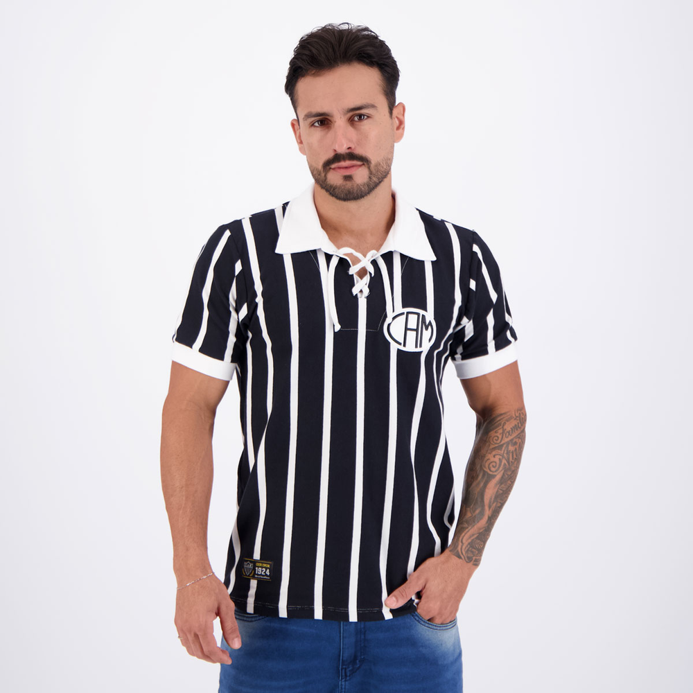 Camisa Atlético Mineiro Retrô 1924 Cordinha Camisa Atlético Mineiro Retrô 1924 Cordinha