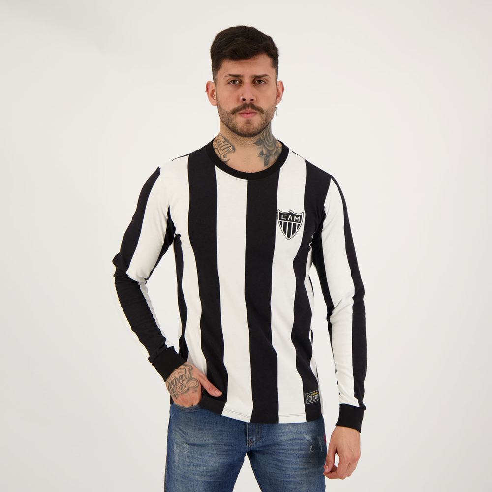 Camisa Atlético Mineiro Retrô 1971 Manga Longa Camisa Atlético Mineiro Retrô 1971 Manga Longa