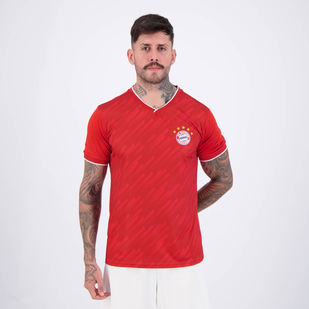 Camisa Bayern de Munique Line Vermelha Camisa Bayern de Munique Line Vermelha