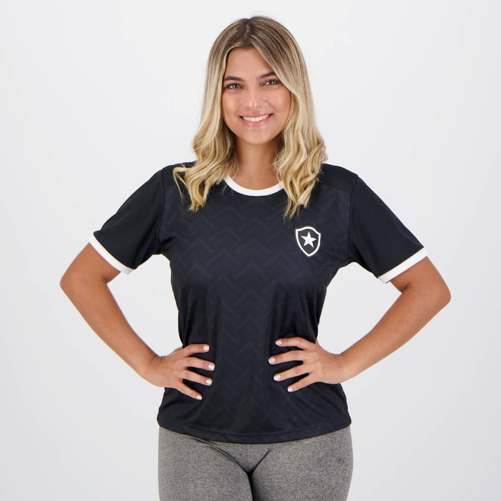 Camisa Botafogo Chalkboard Feminina Preta Camisa Botafogo Chalkboard Feminina Preta