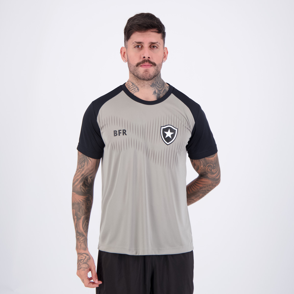 Camisa Botafogo Ondulação Cinza Camisa Botafogo Ondulação Cinza