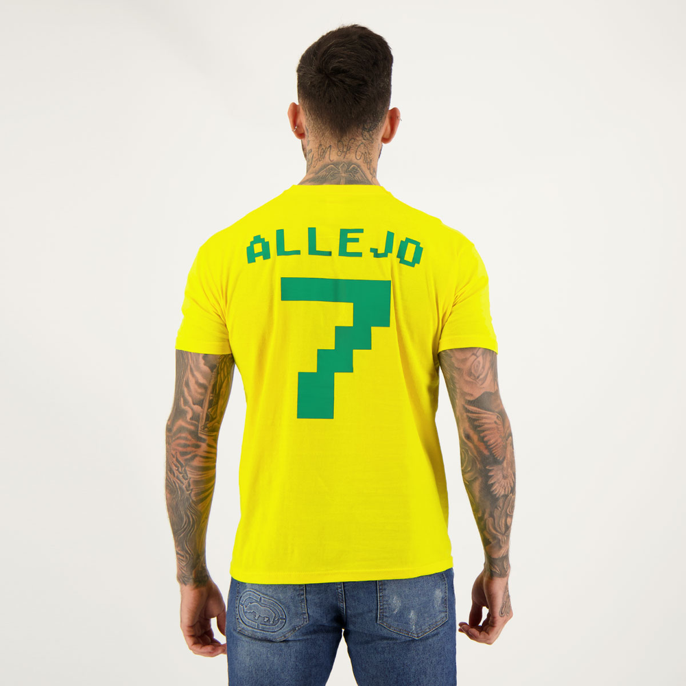 Camisa Brasil 7 Allejo Amarela Camisa Brasil 7 Allejo Amarela