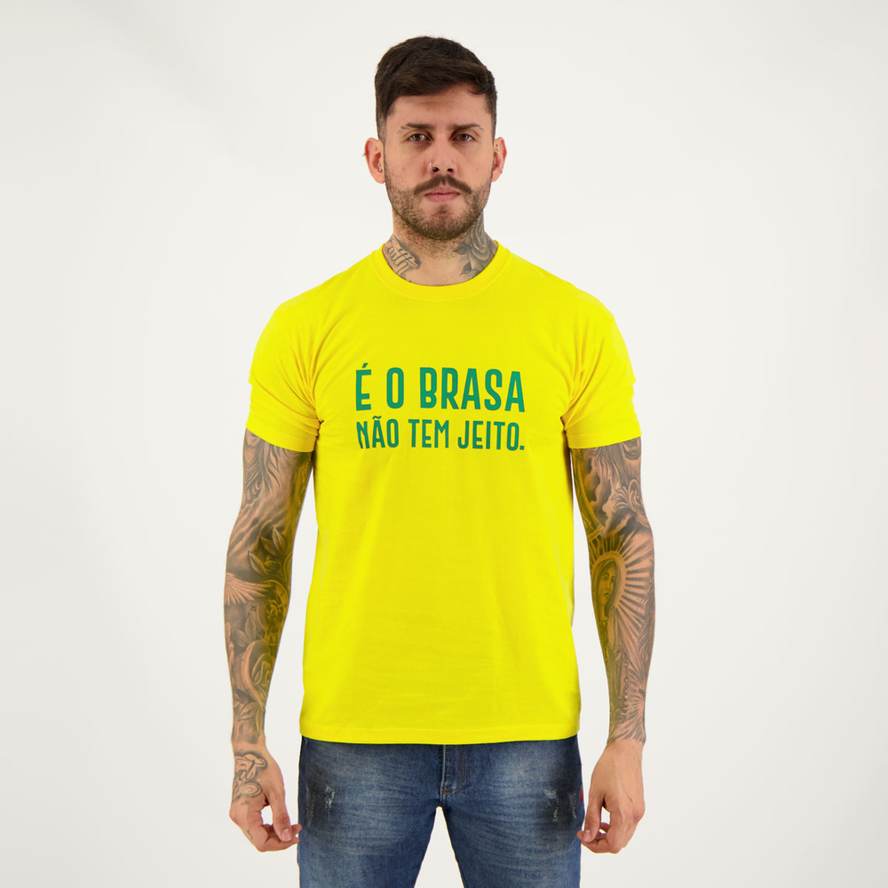 Camisa Brasil é o Brasa Amarela Camisa Brasil é o Brasa Amarela