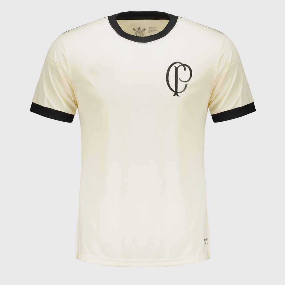 Camisa Corinthians Logo CP Dry I Off White Camisa Corinthians Logo CP Dry I Off White