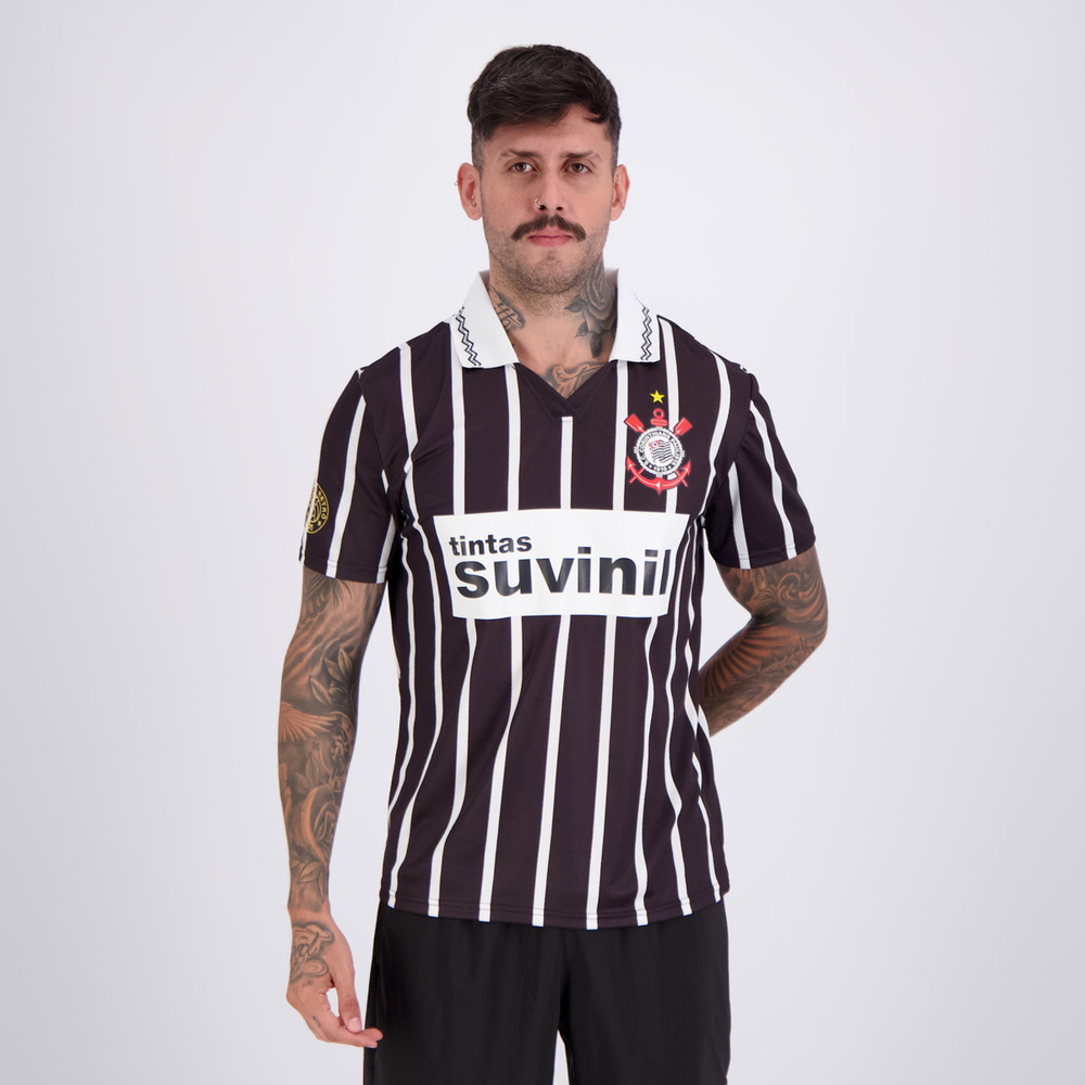 Camisa Corinthians Retrô 1995 Listrada Camisa Corinthians Retrô 1995 Listrada