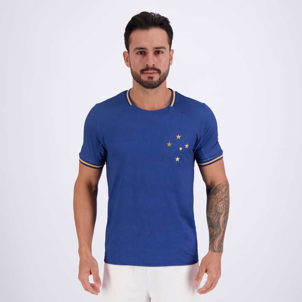 Camisa Cruzeiro Bench Azul Camisa Cruzeiro Bench Azul