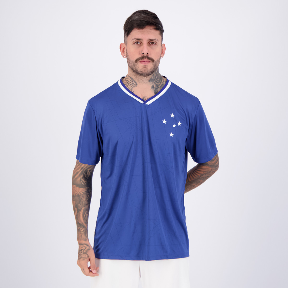 Camisa Cruzeiro Celeste Azul Camisa Cruzeiro Celeste Azul