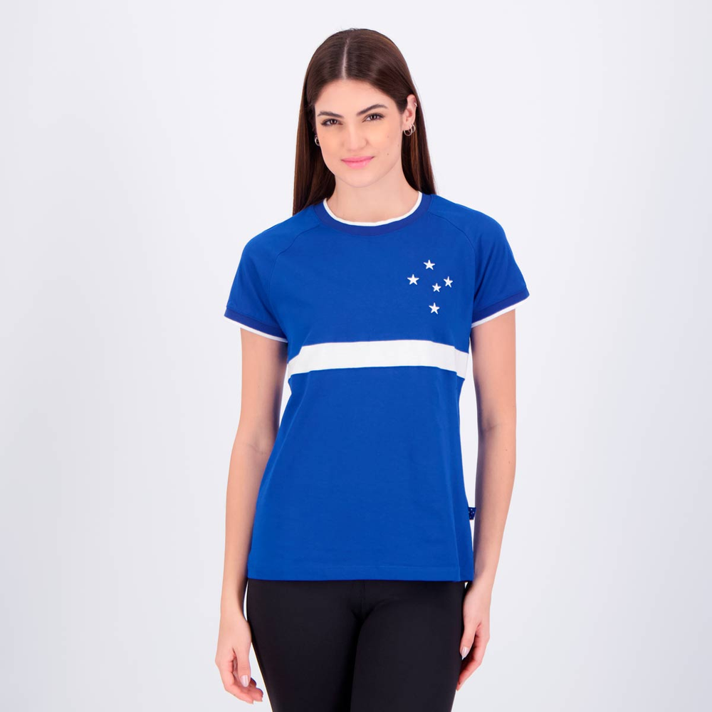 Camisa Cruzeiro Dash Feminina Azul Camisa Cruzeiro Dash Feminina Azul