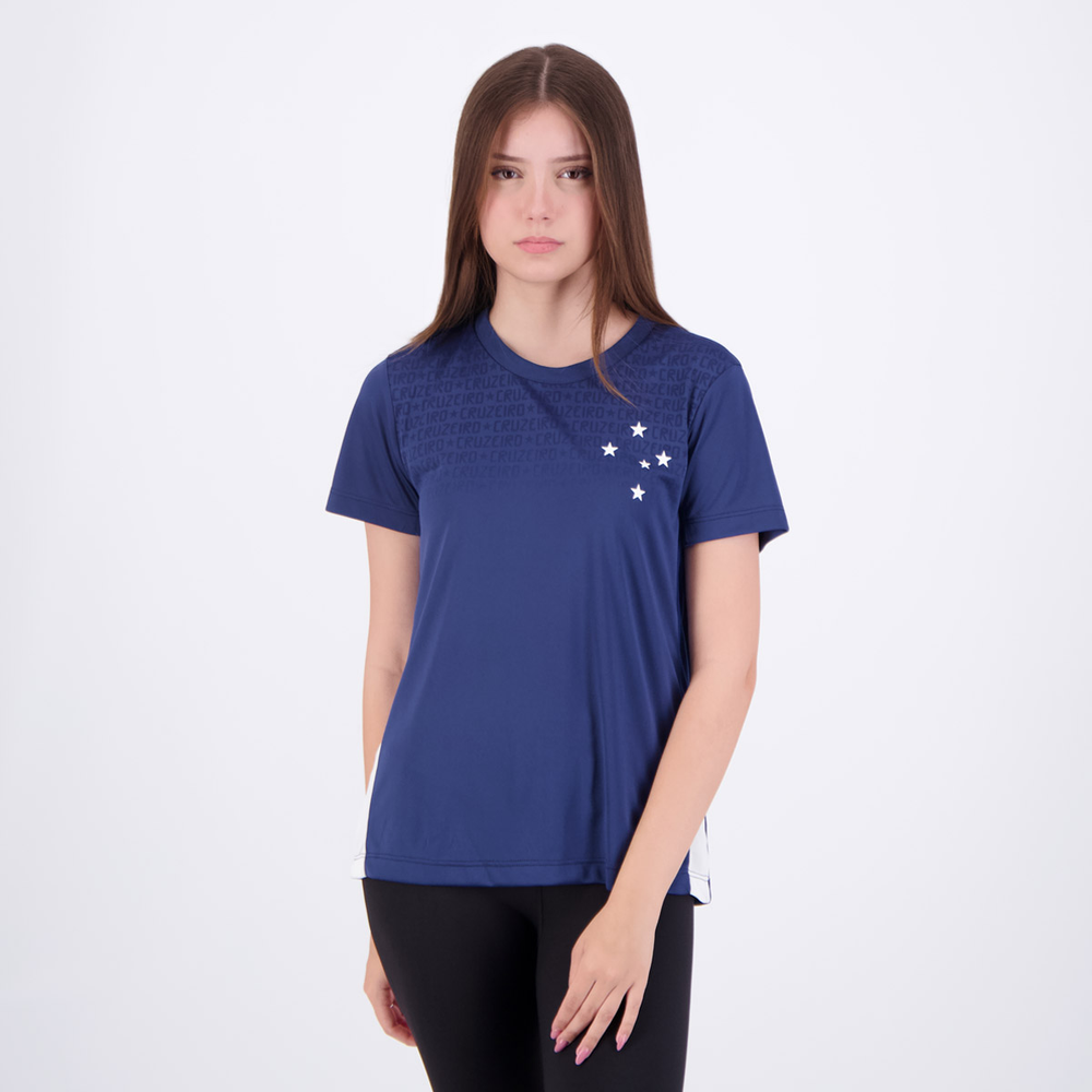 Camisa Cruzeiro Eco Feminina Marinho Camisa Cruzeiro Eco Feminina Marinho