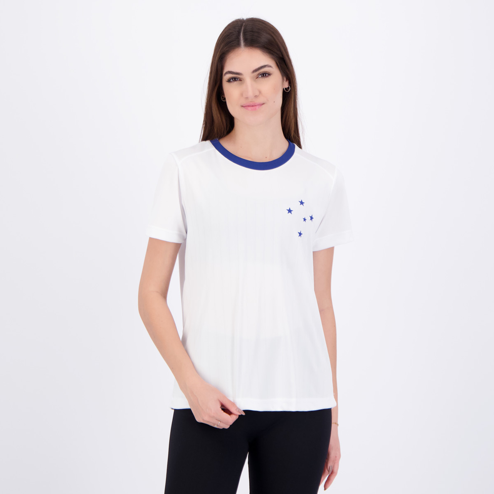 Camisa Cruzeiro Entrelaço Feminina Branca Camisa Cruzeiro Entrelaço Feminina Branca