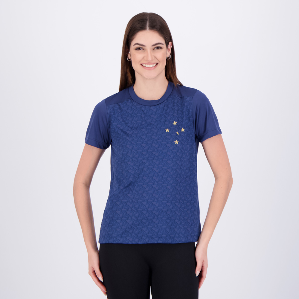 Camisa Cruzeiro Impacto Feminina Marinho Camisa Cruzeiro Impacto Feminina Marinho