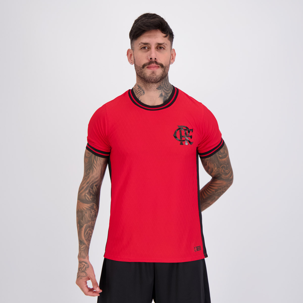 Camisa Flamengo Dry Jacquard Vermelha Camisa Flamengo Dry Jacquard Vermelha