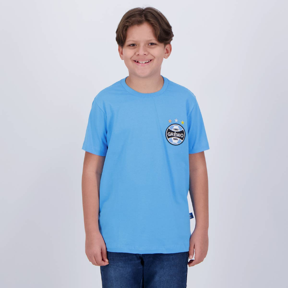 Camisa Grêmio Classic Juvenil Azul Camisa Grêmio Classic Juvenil Azul
