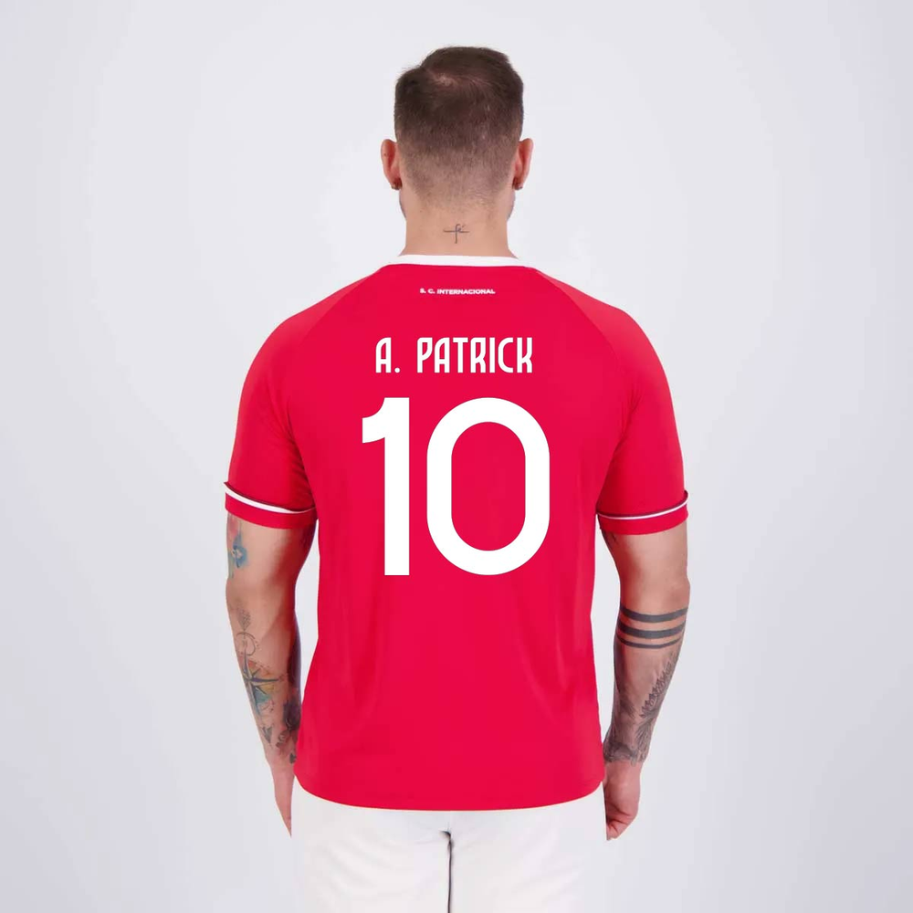 Camisa Internacional Alan Patrick 10 Strong Vermelha