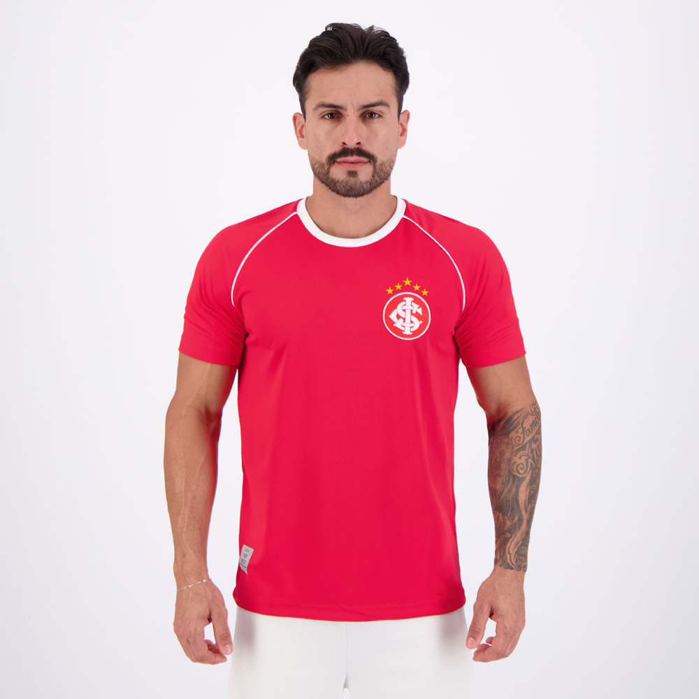 Camisa Internacional Basic Vermelha e Branca Camisa Internacional Basic Vermelha e Branca
