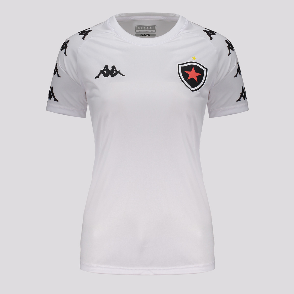 Camisa Kappa Botafogo-PB Supporter Zurich Feminina Branca