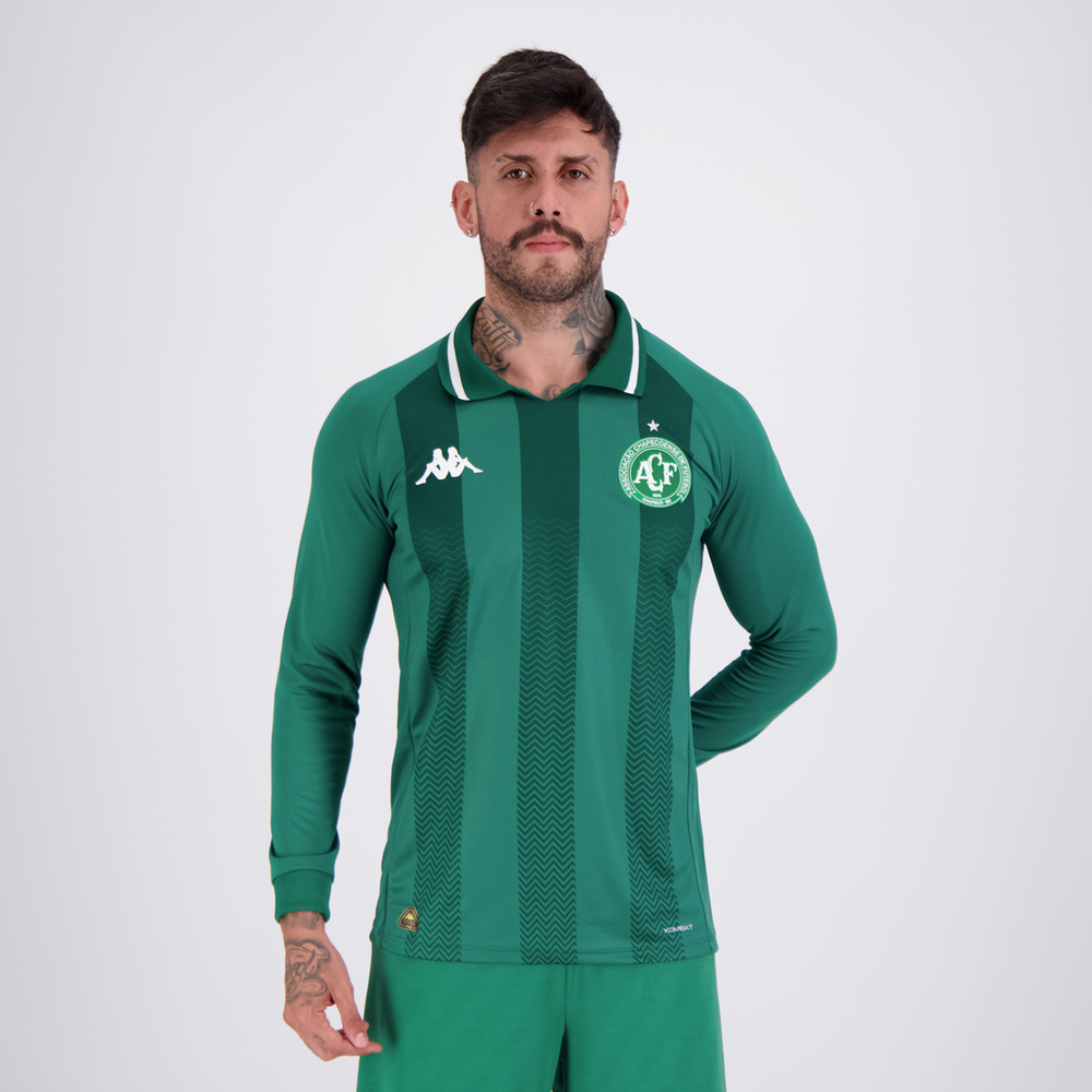 Camisa Kappa Chapecoense I Manga Longa 2025 Camisa Kappa Chapecoense I Manga Longa 2025