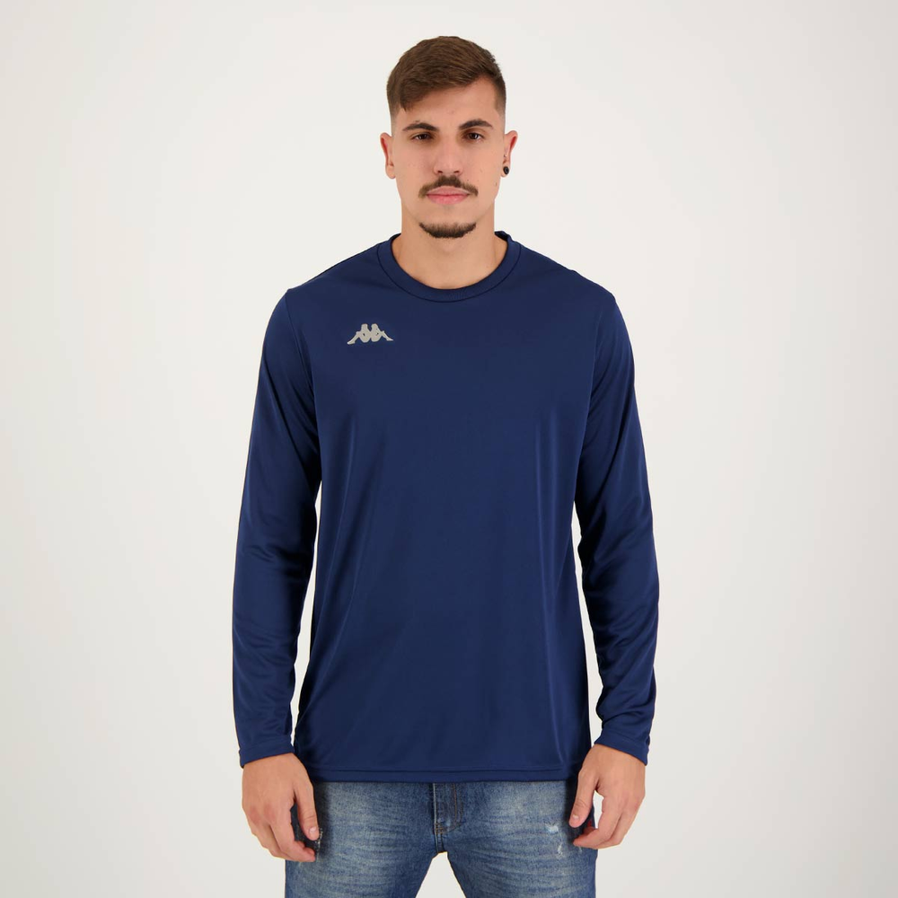 Camisa Kappa Medena UV40+ Manga Longa Marinho Camisa Kappa Medena UV40+ Manga Longa Marinho