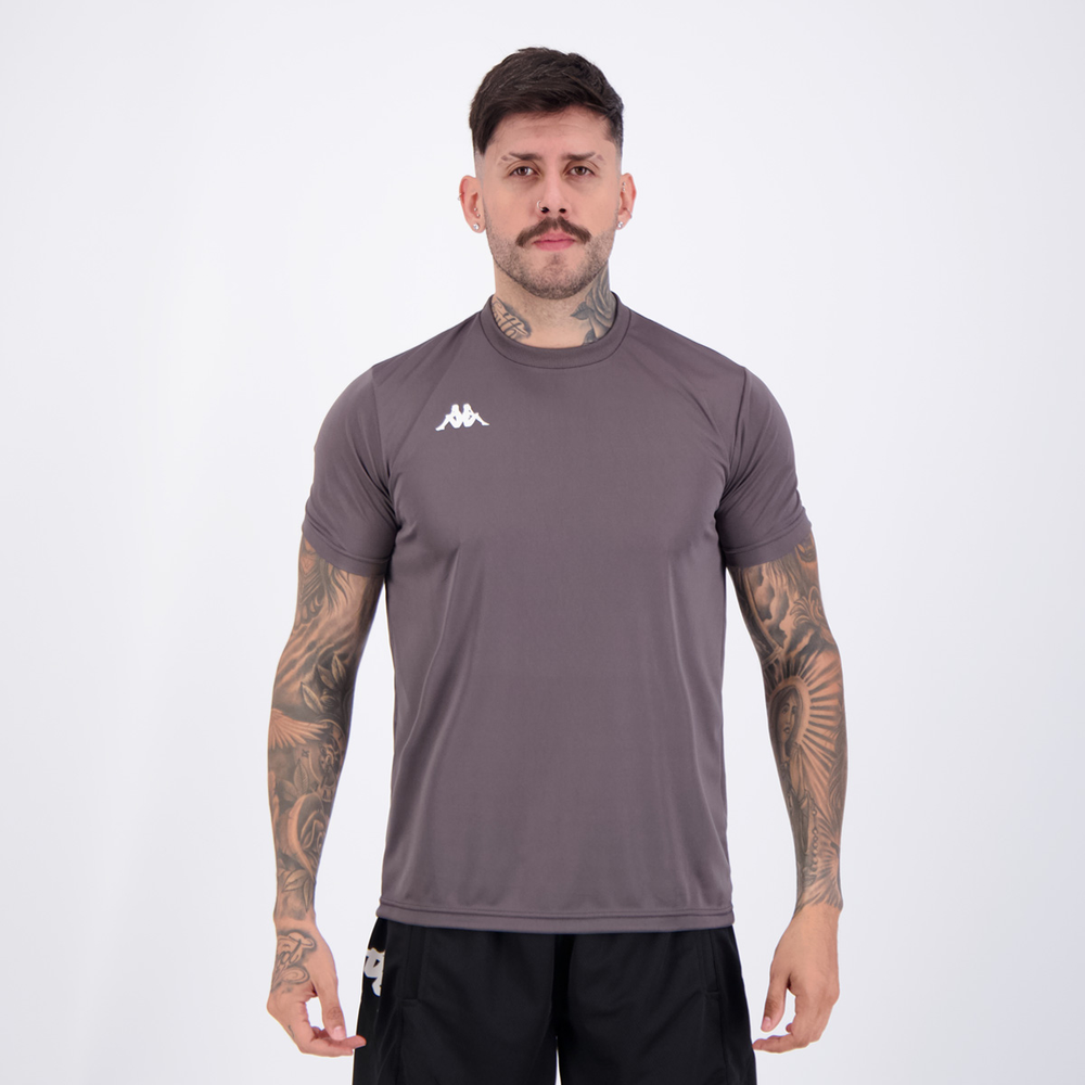 Camisa Kappa Modena Cinza Escuro Camisa Kappa Modena Cinza Escuro