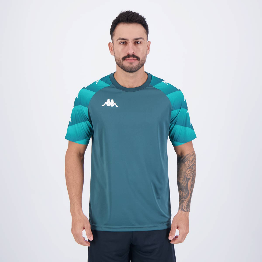 Camisa Kappa Raglany Verde Escuro Camisa Kappa Raglany Verde Escuro
