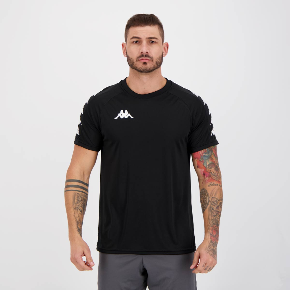 Camisa Kappa Sport Preta Camisa Kappa Sport Preta