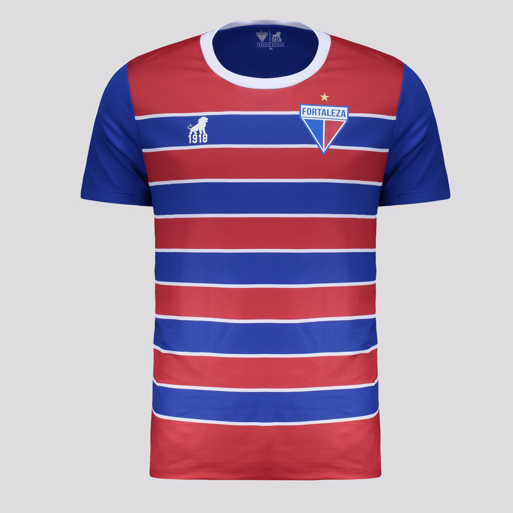Camisa Leão 1918 Fortaleza Stripe Azul Camisa Leão 1918 Fortaleza Stripe Azul