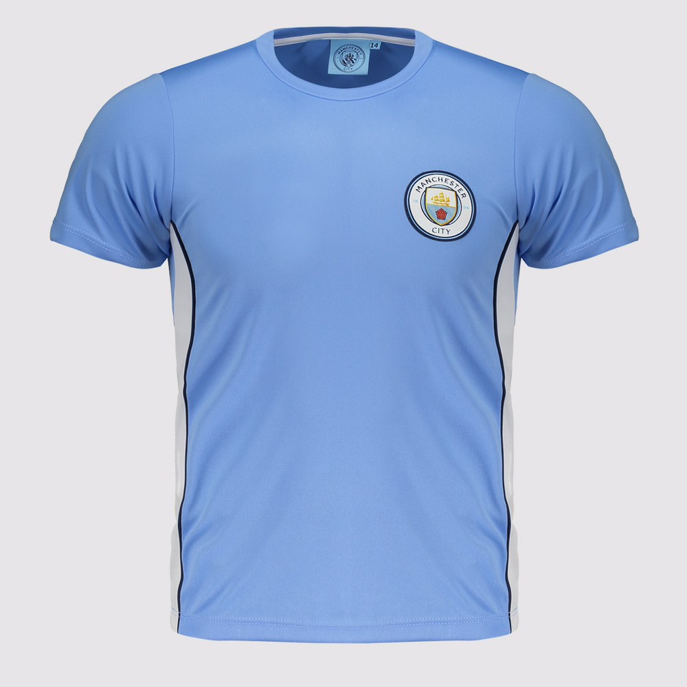 Camisa Manchester City Shield Juvenil Azul