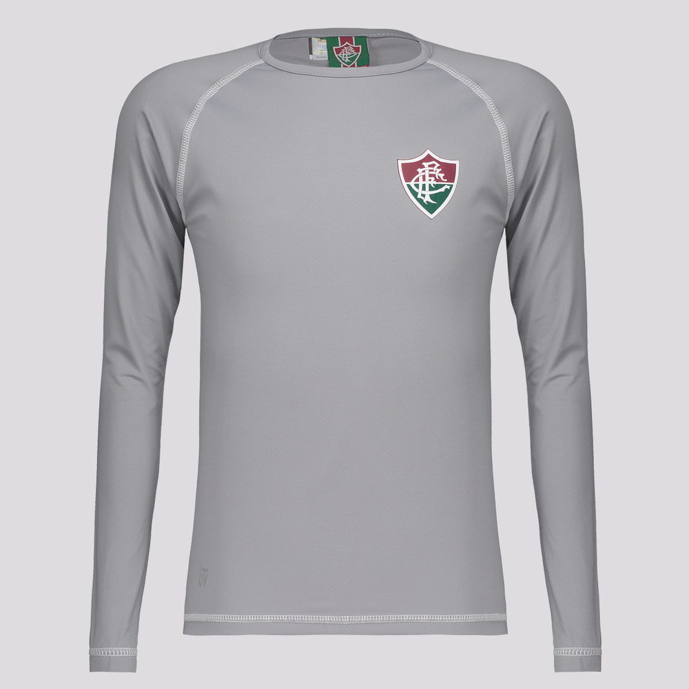 Camisa Manga Longa Fluminense Lodge Infantil Cinza