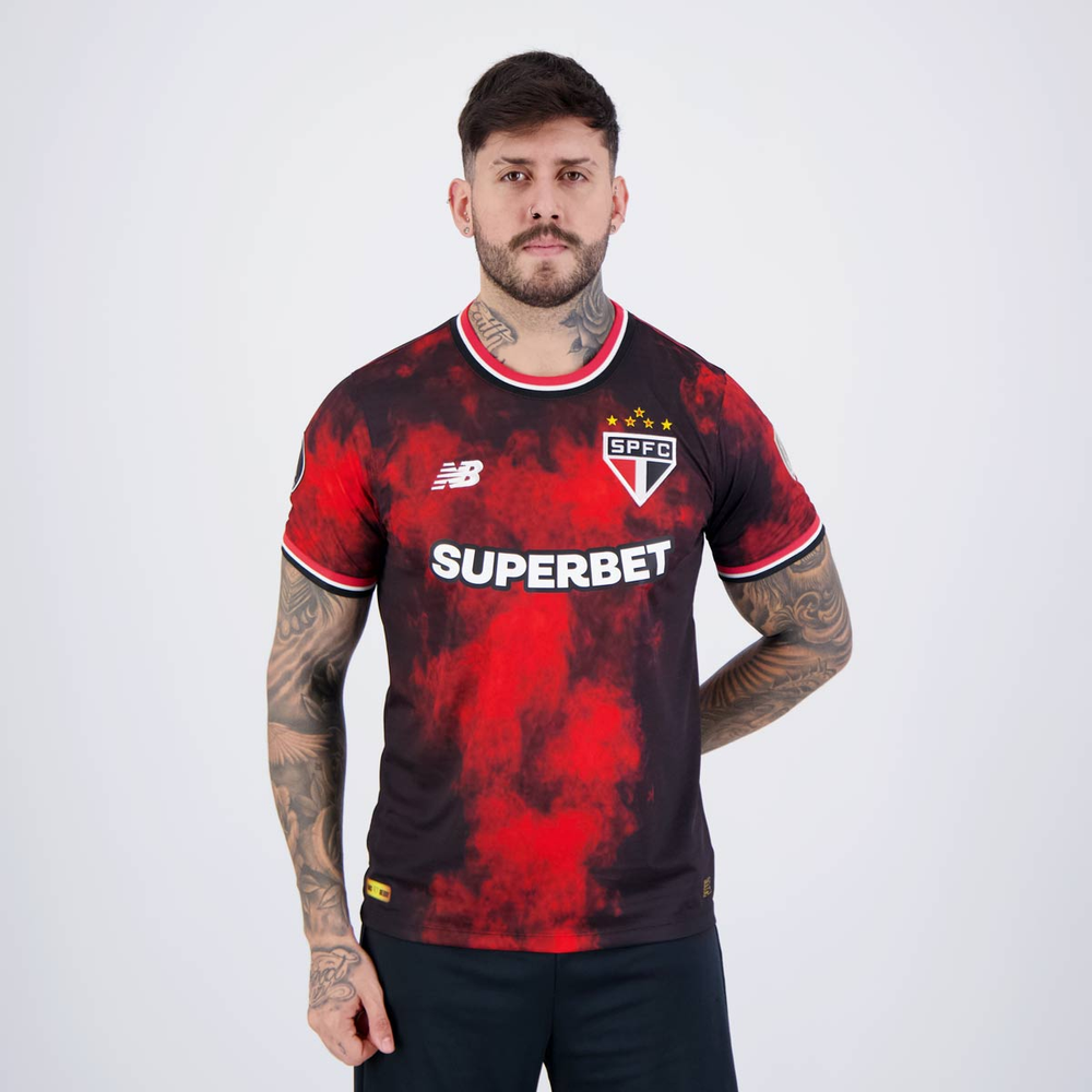 Camisa New Balance São Paulo III 2024 Patch Libertadores Camisa New Balance São Paulo III 2024 Patch Libertadores