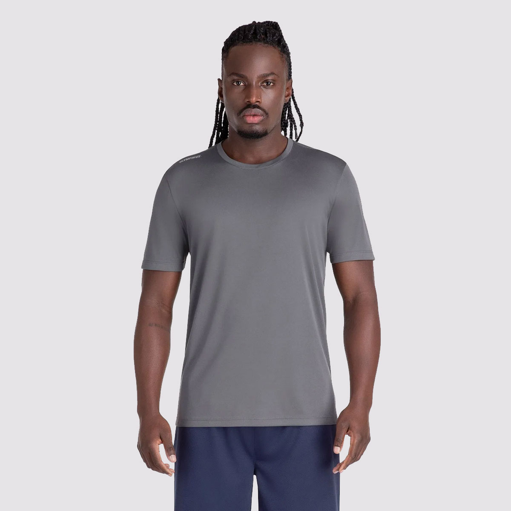 Camisa Olympikus Essential MC 2.0 Cinza Camisa Olympikus Essential MC 2.0 Cinza