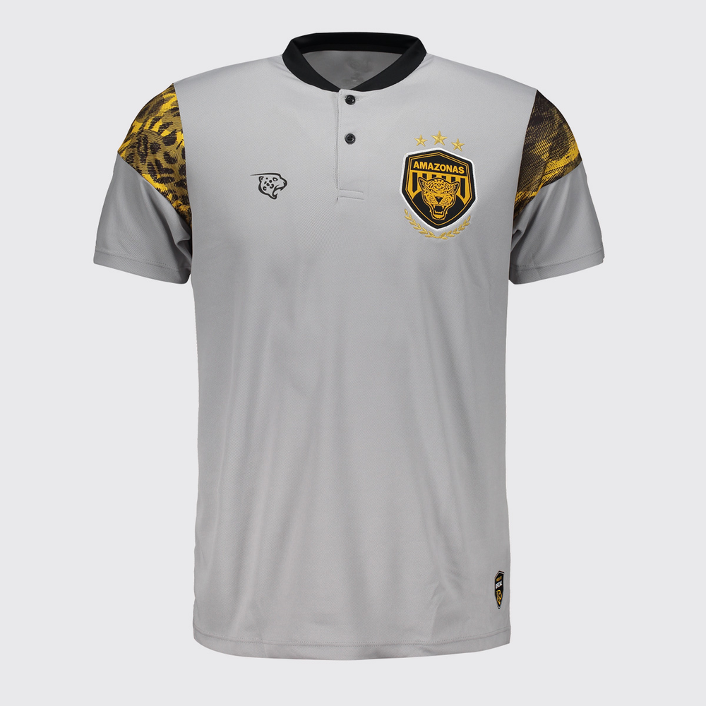 Camisa Onça Amazonas Jogo Comissão 2025 Cinza
