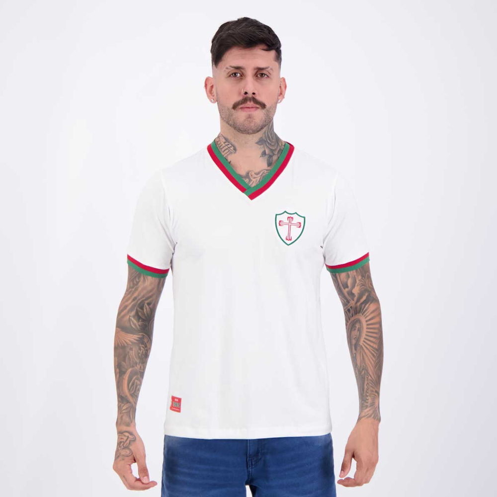 Camisa Portuguesa Retrô 1965 Branca Camisa Portuguesa Retrô 1965 Branca