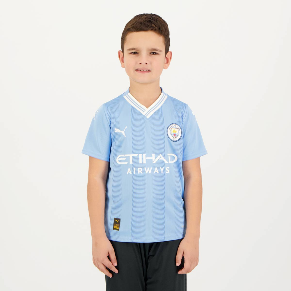 Camisa Puma Manchester City Home 2024 Juvenil