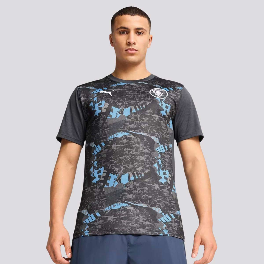 Camisa Puma Manchester City Pré-Jogo 2025 Cinza Camisa Puma Manchester City Pré-Jogo 2025 Cinza