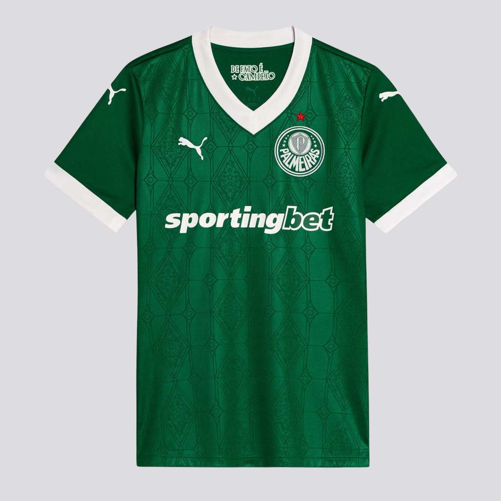 Camisa Puma Palmeiras I 2025 Feminina Camisa Puma Palmeiras I 2025 Feminina