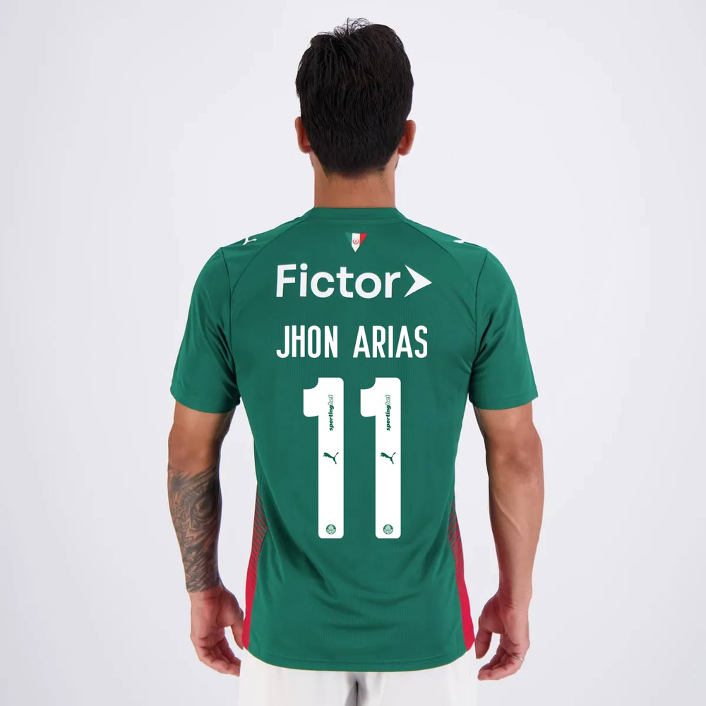 Camisa Puma Palmeiras I 2026 11 Jhon Arias Camisa Puma Palmeiras I 2026 11 Jhon Arias