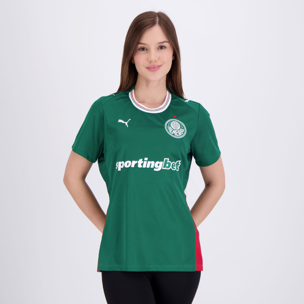 Camisa Puma Palmeiras I 2026 Feminina Camisa Puma Palmeiras I 2026 Feminina
