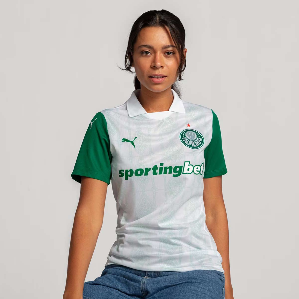 Camisa Puma Palmeiras II 2025 Feminina Camisa Puma Palmeiras II 2025 Feminina