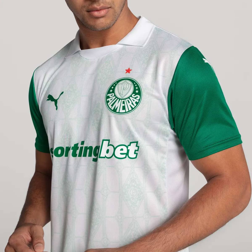 Camisa Puma Palmeiras II 2025 Jogador Com Patrocínio Camisa Puma Palmeiras II 2025 Jogador Com Patrocínio