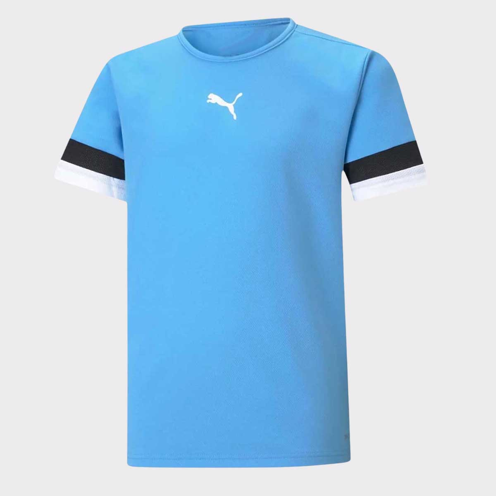 Camisa Puma Teamrise Juvenil Azul