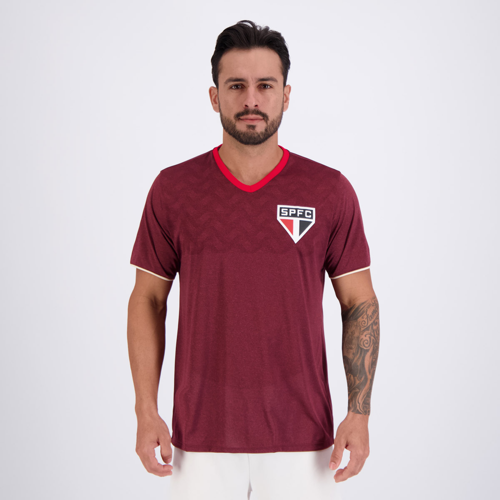 Camisa São Paulo Digno Bordô Camisa São Paulo Digno Bordô