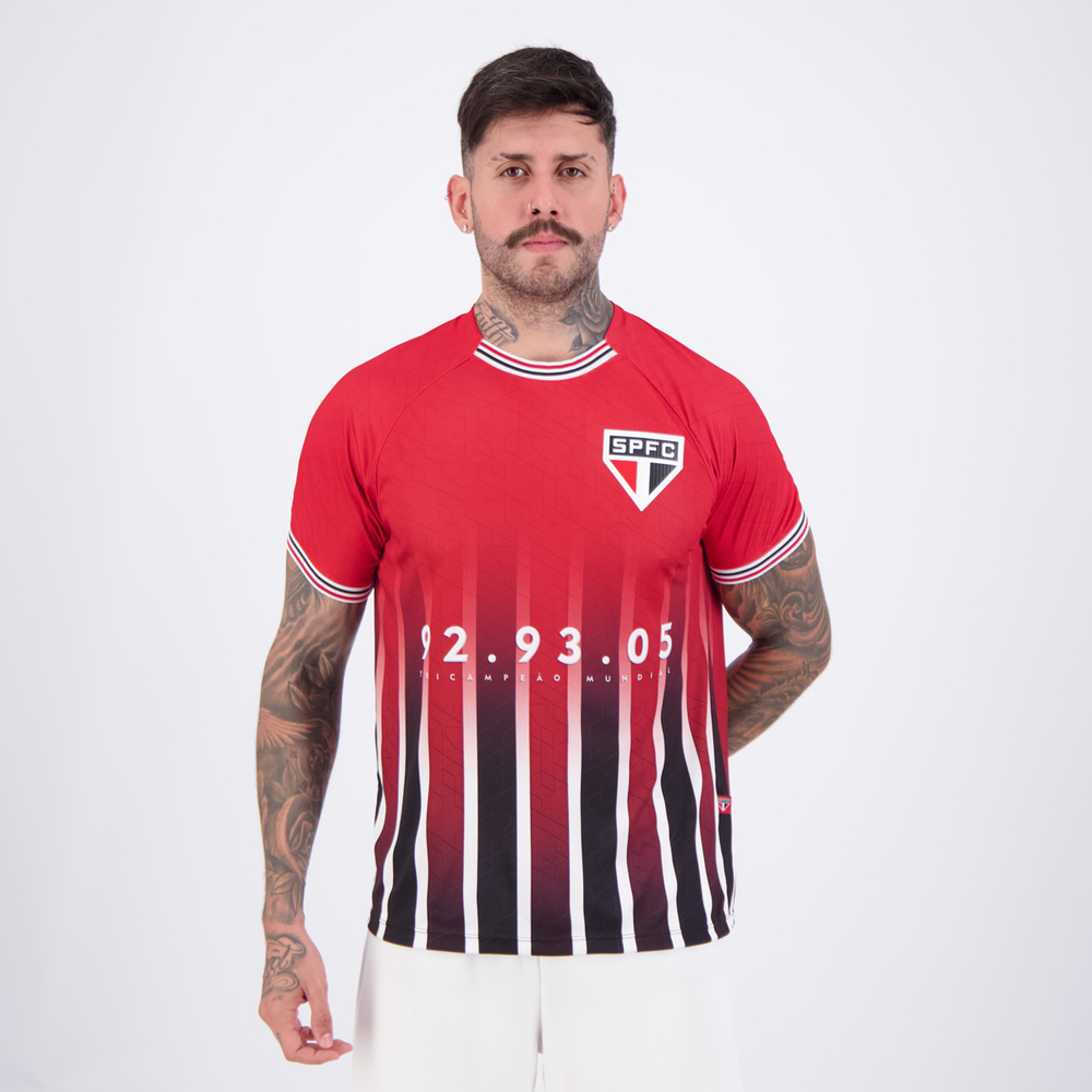 Camisa São Paulo Esportiva Vermelha Camisa São Paulo Esportiva Vermelha